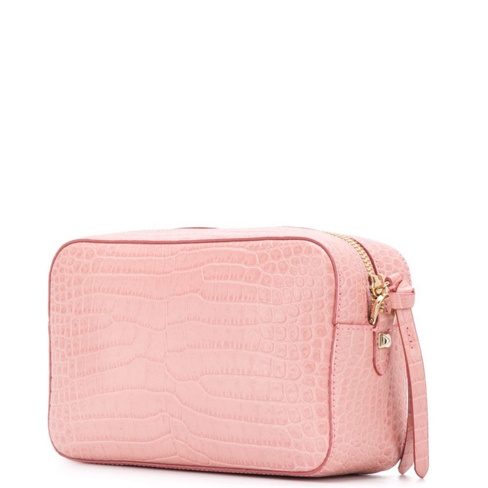 JIMMY CHOO VARENE CROCODILE-EFFECT CAMERA BAG - Picture 2 of 8